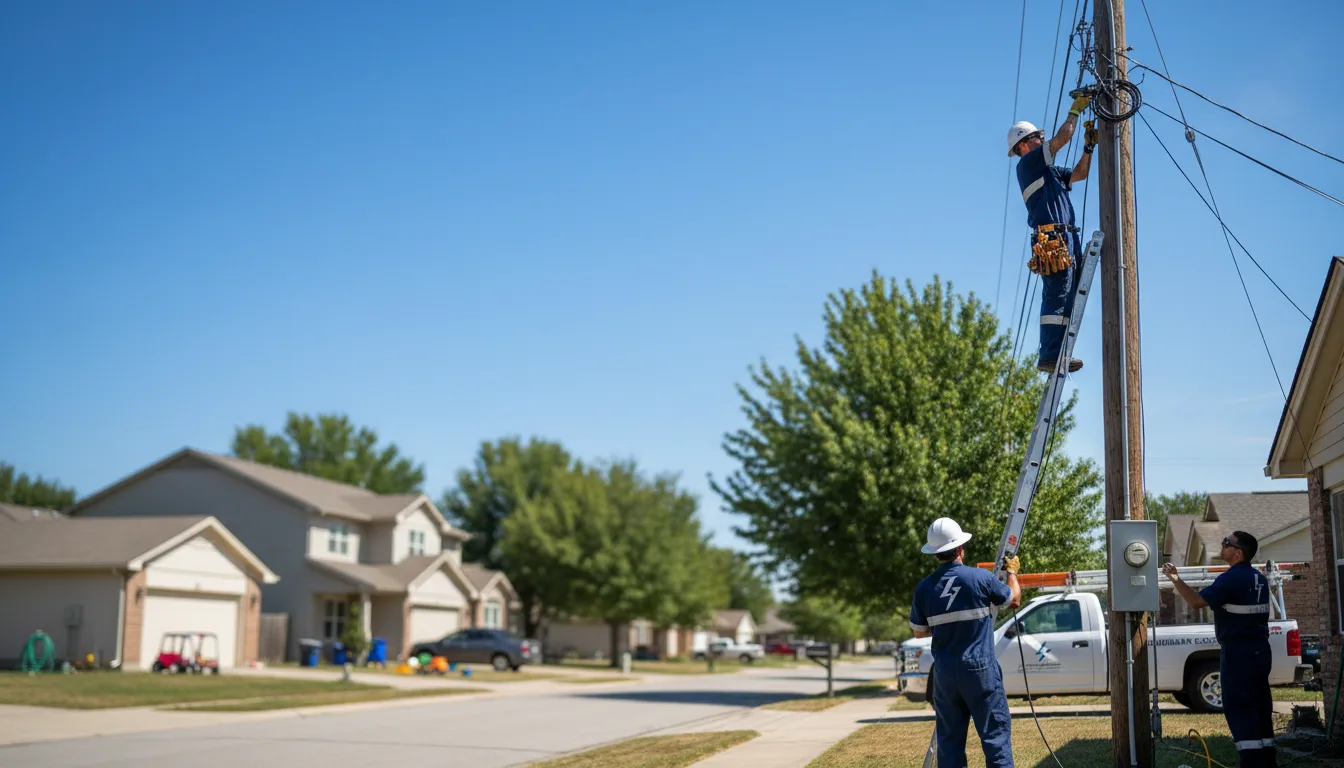 Residential electrician providing installation services in Pennock, MN